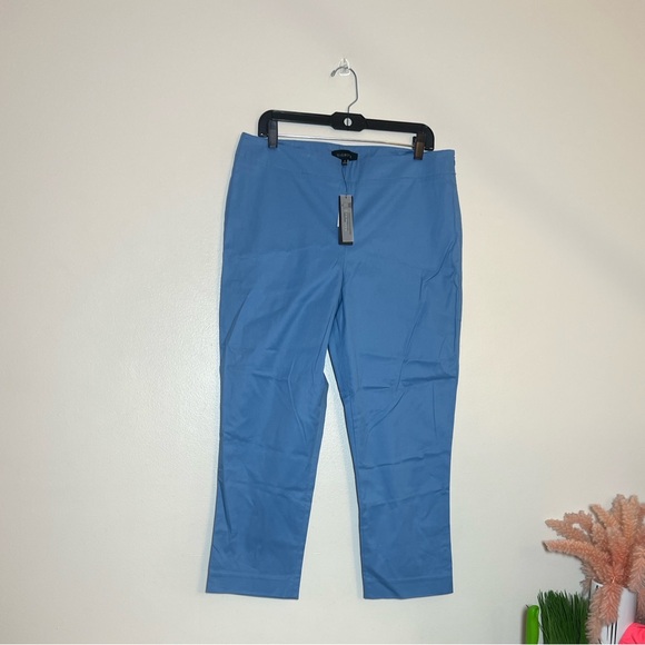 Talbots Pants - Talbots Blue Chatham Heritage Cropped Tapered Pants Trousers 12 NWT